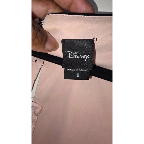 Disney Women's Fary Tale Pink & Black Paris Print Sleeveless Dress Peter Pan Col - Picture 6 of 8